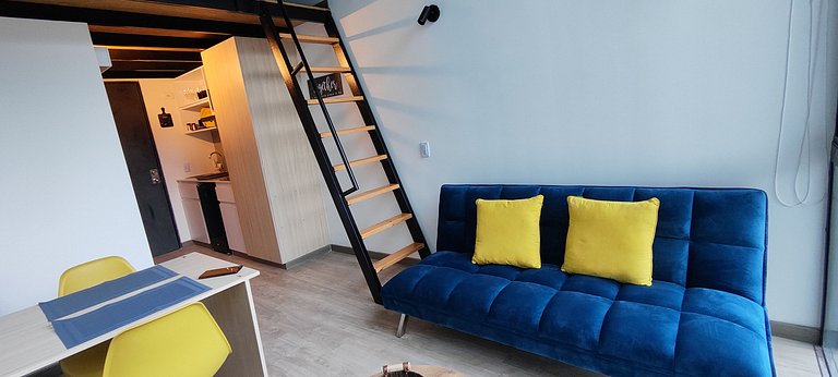 Loft con vista a la montaña
