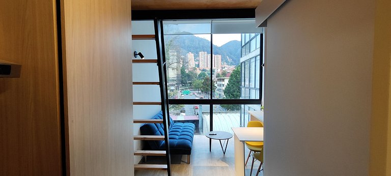 Loft con vista a la montaña