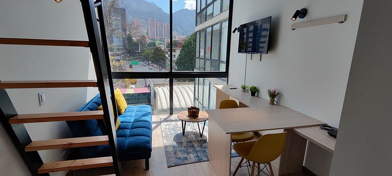 Loft con vista a la montaña