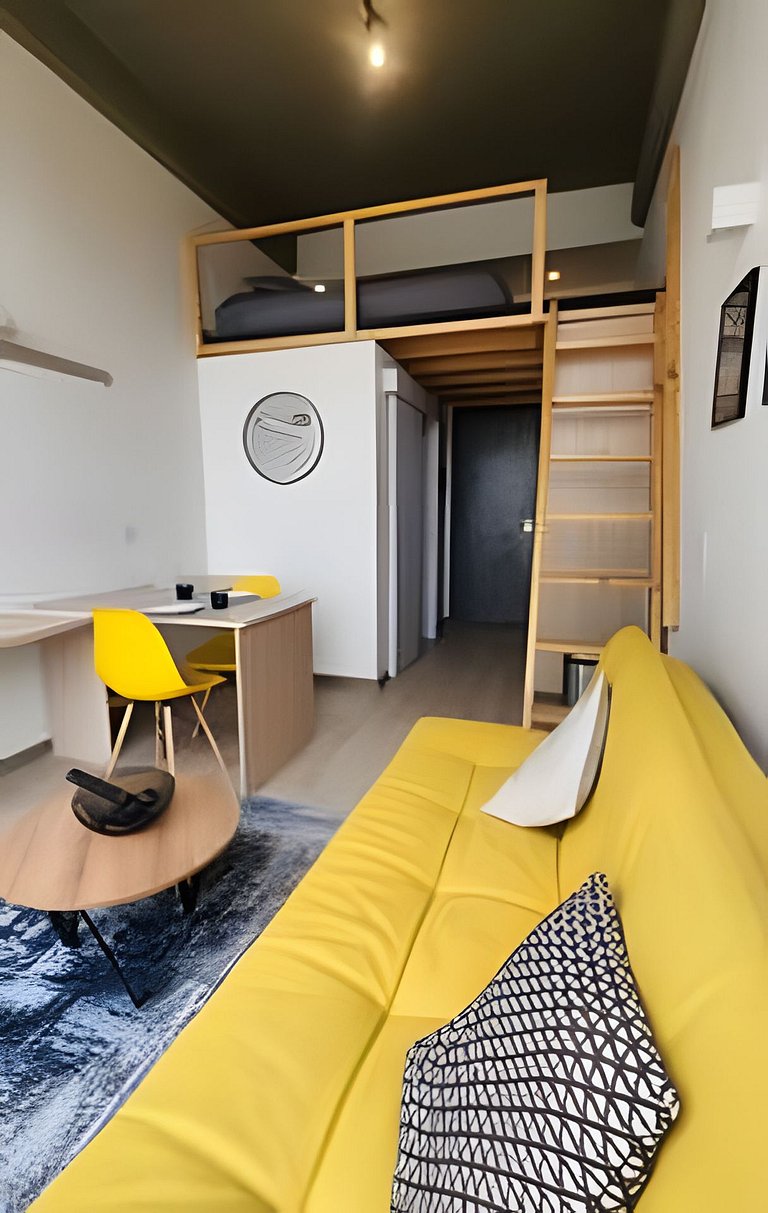 Loft moderno con vista a los cerros en Chapinero
