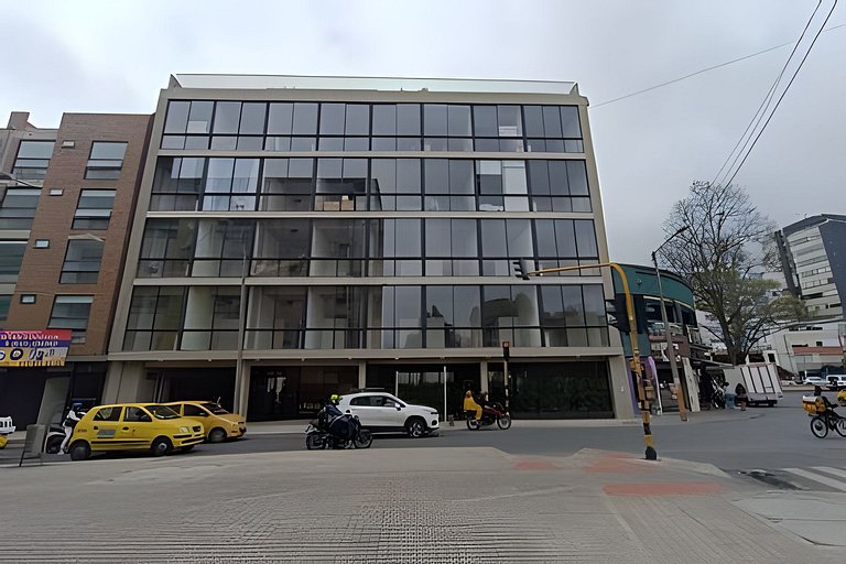 Loft moderno con vista a los cerros en Chapinero